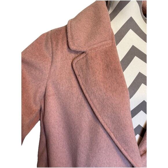 Old Navy Oversized Soft Brushed Overcoat Lite Pink Button Front 3X Cozy - Picture 3 of 7